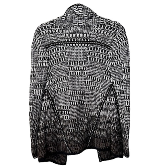 Nic + Zoe cotton Blend Brown And Black Open Face Cardigan Size XS - Picture 2 of 7